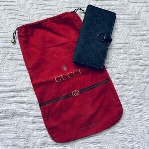 Vintage Gucci fold monogram wallet with bit